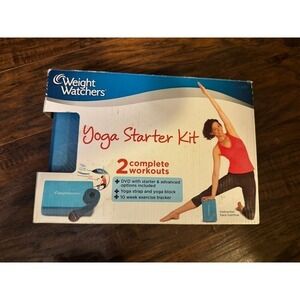 Weight Watchers Yoga Starter Kit DVD Block Strap 2 Complete Workouts New